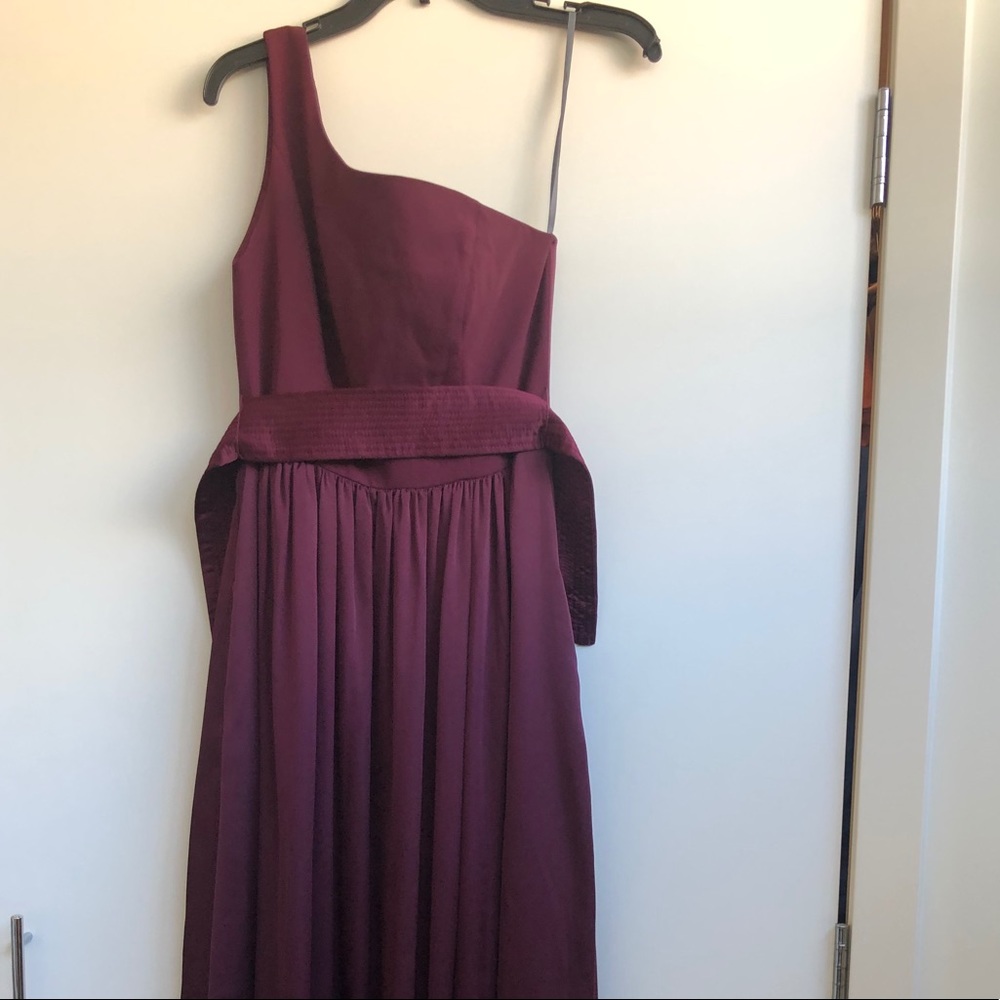 Vera Wang burgandy floor length dress